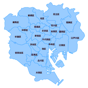 正規表現で東京23区を検索